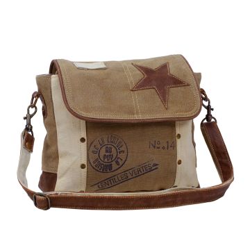 Leather Star Shoulder Bag