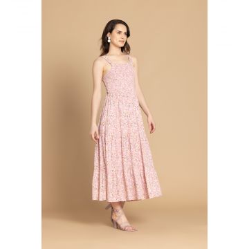 Bohera Juleebee Smocking Dress in Pink