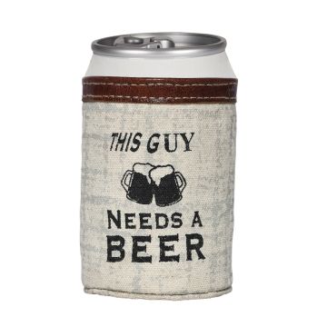 THIS GUY NEEDS A BEER CAN HOLDER