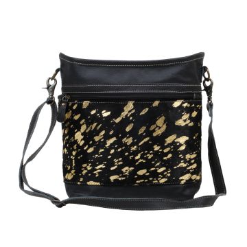 GOLDEN BEACONS
 LEATHER AND HAIRON BAG