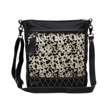 NAIVE  LEATHER AND HAIRON BAG