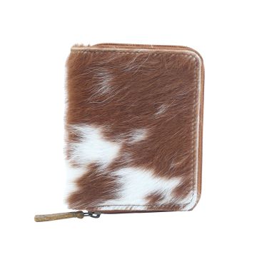 PATCH PLAY  LEATHER AND HAIRON WALLET