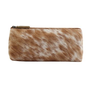 SANDY  LEATHER AND HAIRON MULTI-POUCH