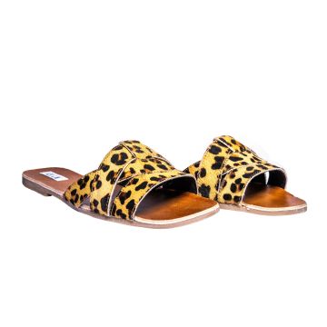 Leopard Print Layered Sandal