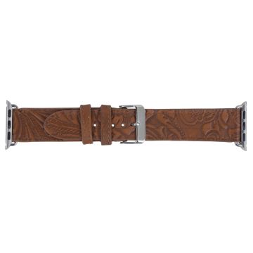 Mittangle Embossed Leather Watch Band