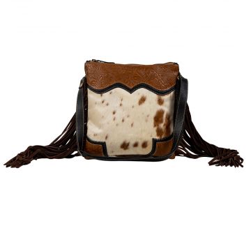Cattle Drive Fringed Canvas & Hairon Bag