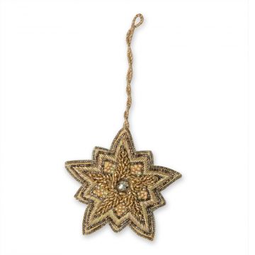 Shining Star Vintage-style Beaded Ornament