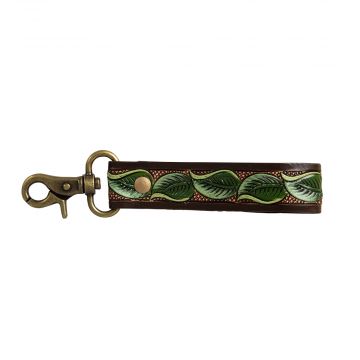 River Valley Hand-Tooled Key Fob