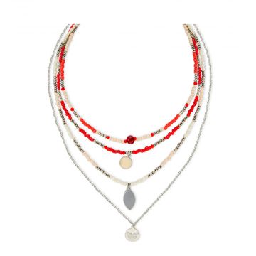 Red Delights & Dreams Tiered Necklace
