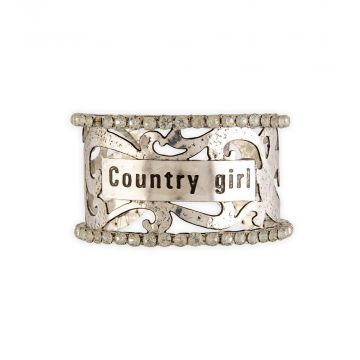 Country Girl Silver Cuff Bracelet
