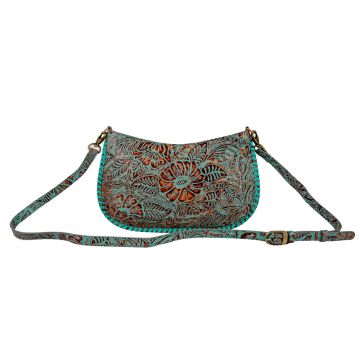 Trail Flower Leather Hairon Bag 