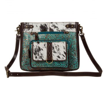 Zapata Embossed Leather Hairon Bag 
