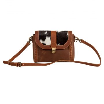 Steer Crest Falls Leather Hairon Bag 