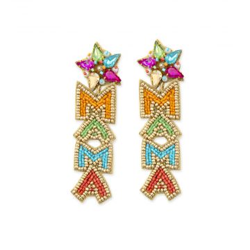 “Mama” Beaded Earrings