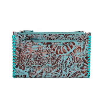 Delilah Creek Hand-tooled Stitched Wallet