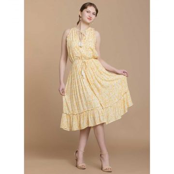 Bohera Evelyn Floral Ruffle Sleeve Dress