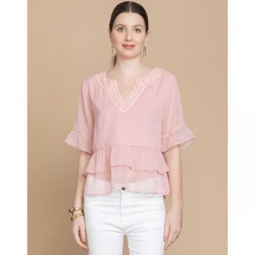 Alipha Lace Accent Top