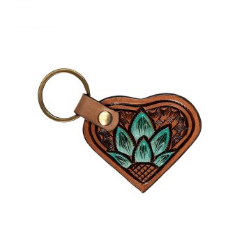 Desert Agave Heart Key Fob