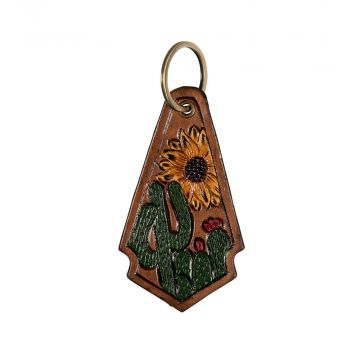 Sunflower in the Cactus Key Fob