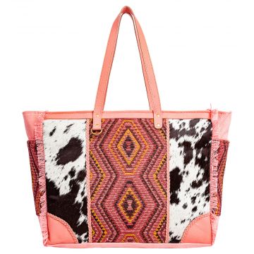 Tonga Ridge Weekender Bag in Salmon & Pink