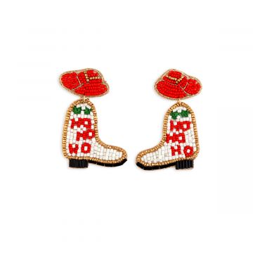 Ho Ho Ho Happy Boots Earrings