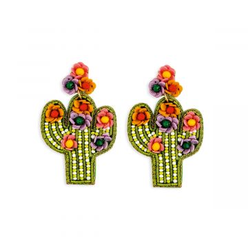 Cactus in Bloom Earrings