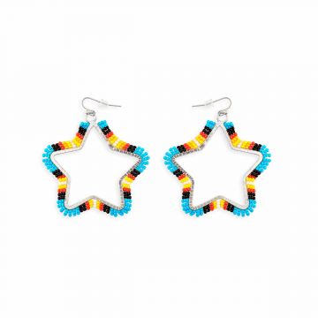 Star Light Star Bright Beaded Earrings