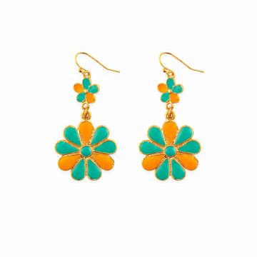 Sun Mesa Flower Earrings