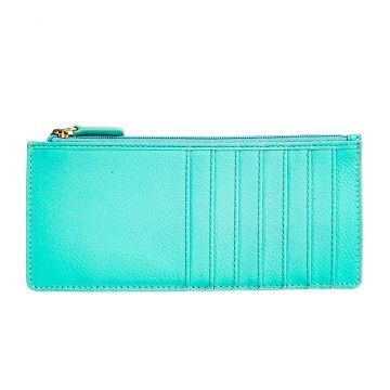 Foothill Creek Long Credit Card Holder in Turquoise