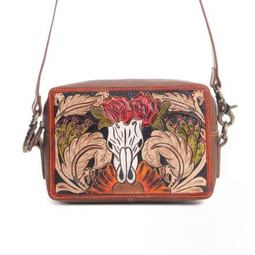 Winds of the Rose Hand-Tooled Bag