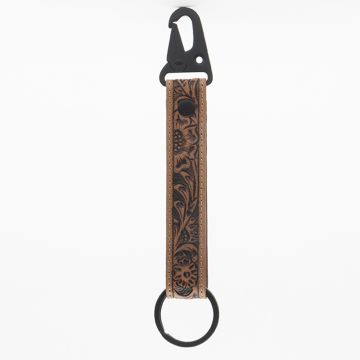 Western Days Hand-tooled Leather Key Fob