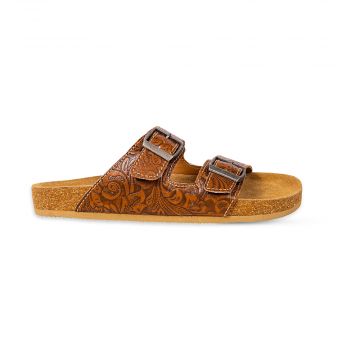 Maggie Hand-tooled Sandals