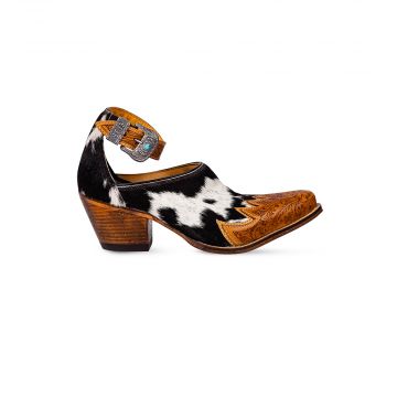 Zora Canyon Hair-on Hide Mules
