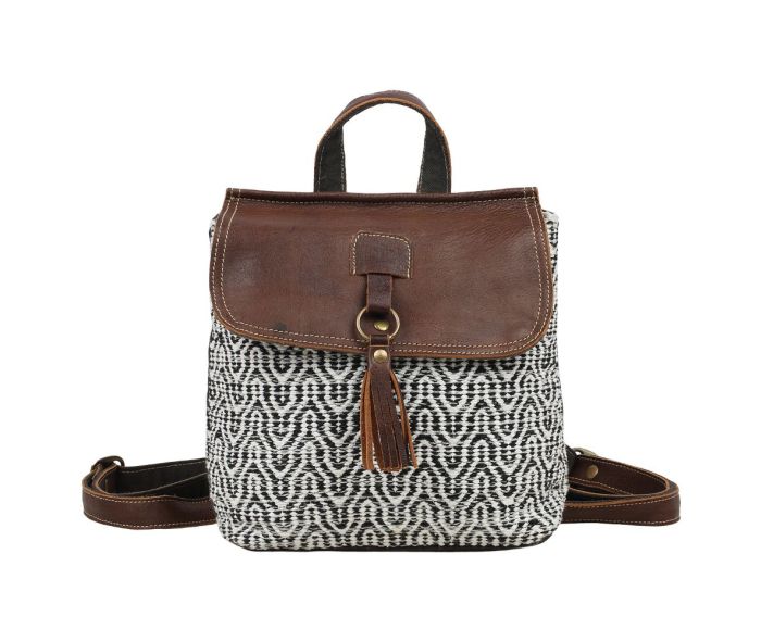 Myra Bag Compulsory Backpack Bag - Canvas, Rug, Hairon & Leather