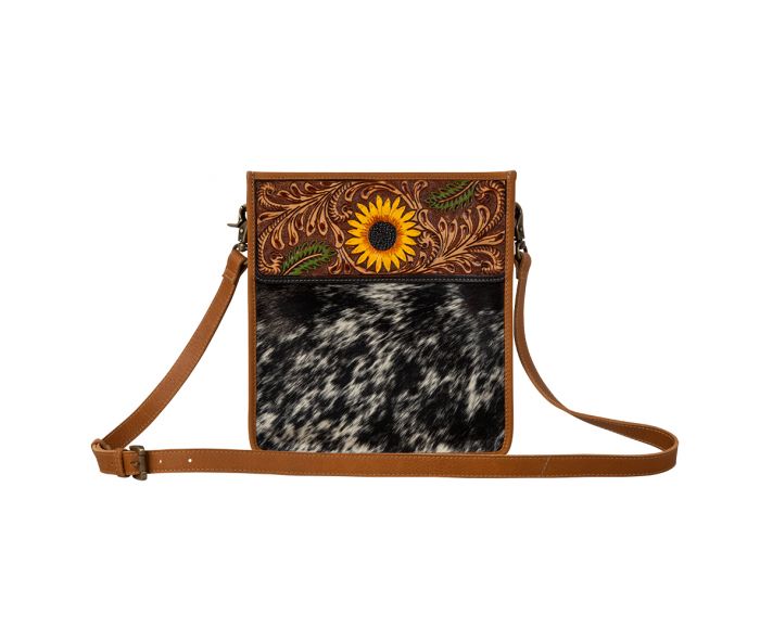 Sunflower Spree Hand-Tooled Bag