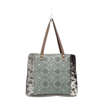 FLORAL CHIC CANVAS TOTE BAG