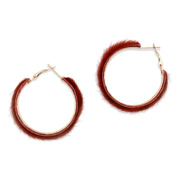 Vermilion hoops  Earrings