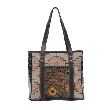 Fleur 
Hand-Tooled Bag