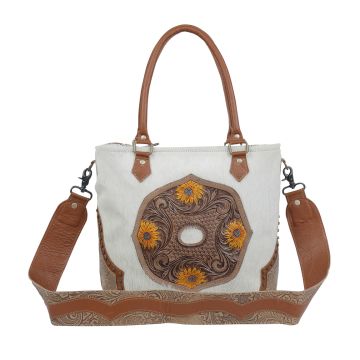 "Burnished play Hand-Tooled Bag"